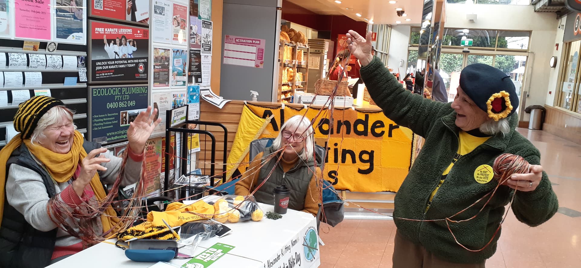 Mt. Alexander Knitting Nannas community gathering